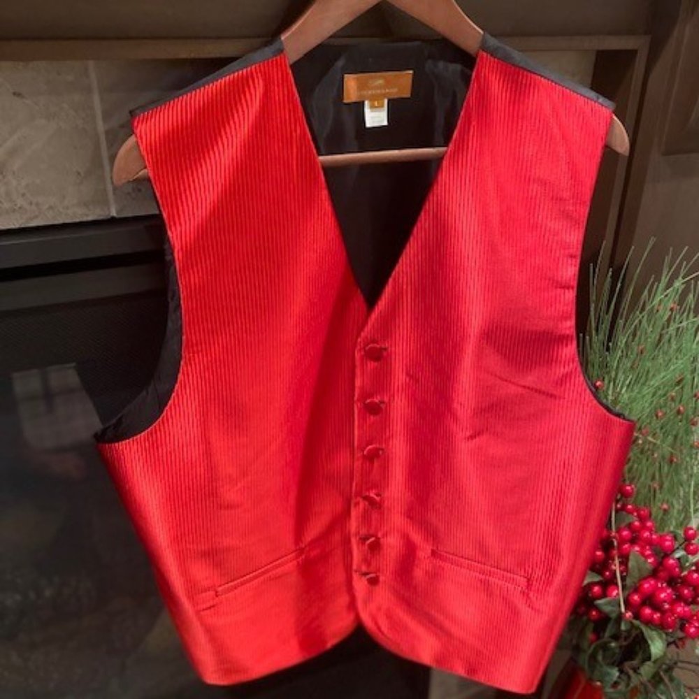Steven Land Men's Bright Red Vest